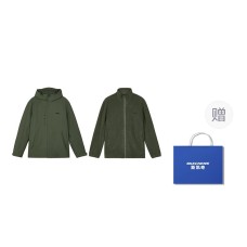 Skechers Jacket Unisex Khaki Green Cala Mai Green+Shopping Bag Included, S