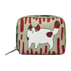 Skechers LeSportsac Collaboration Fabric Clutch Medium Size Unisex T320 Naughty Kitten T320 Playful Kitten, Medium Size