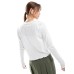 ONLY tie front pointelle cardigan in white Белый, 3XL