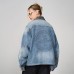 HARSH AND CRUEL Jacket Unisex Denim Blue Голубой, 2XL