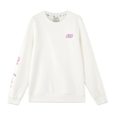 Skechers Colorful Sweatshirt Women's Marshmallow White Marshmallow white 0074, L