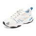 Skechers D'LITES 4.0 Anti-Slip Wear-Resistant Low-Top Casual Shoes Men's White Blue 39.5
