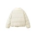Skechers Sports Life Collection Down Jacket Women's Cream Ecru Cream Beige White/00NA, S