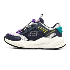 Skechers Ultrasurge Slip Resistant Anti Kick Wear Resistant Low Top Kids' Running Shoes Purple White Black Teenagers 30