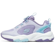 Skechers Girls Cushioning Wear-Resistant Low-Top Kids' Running Shoes Purple Teenagers Фиолетовый, 35