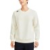 Skechers GOKNIT Basic Sports Collection Sweatshirt Men's Cream Beige White Cream Beige White, L