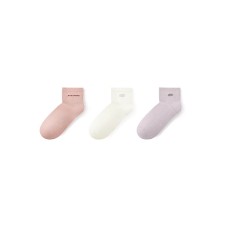 Skechers Sports Alliance Series Ankle Socks Unisex 3 Pack 3 Pack (Pure White/Mist Rose/Light Violet-04RU), M