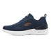 Skechers Cushioning Wear-Resistant Low-Top Casual Running Shoes Men's Blue Marine Blue/Orange, 41
