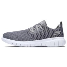 Skechers Go Walk 4 Cushioned Slip-Resistant Abrasion-Resistant Breathable Low-Top Casual Shoes Women's Gray 36