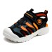 Small Columns Under The Sea x Skechers SKECHERS BOYS Anti-Slip Wear-Resistant Children's Sandals Black Teenagers Черный/оливковый, 30