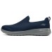 Skechers Cushioned Slip-Resistant Low-Top Casual Shoes Men's Navy Синий, 42.5