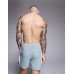 ASOS DESIGN swim shorts in short length with side vent cut and sew in blue Синий, S - W32