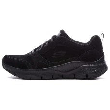 Skechers Arch Fit High Spirits Suede Leather 'Black' Women's 36