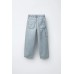 Джинсы карго с разрезами ZARA Голубой, 7-8 лет (года) (128 cm)