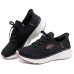 Skechers Sport Cushioned Wear-Resistant Coverage Low-Top Casual Shoes Women's Black Черный, 38