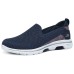 Skechers Go Walk 5 Cushioning Abrasion Resistant Breathable Low Top Casual Shoes Women's Marine Blue Синий, 36
