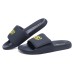 Skechers EVA Slip Resistant Abrasion Resistant Slide Slippers Men's Blue Yellow 39.5