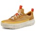 Skechers MENS USA Anti Slip Wear Resistant Low Top Casual Shoes Men's Yellow Bright Yellow/Brown, 42