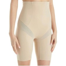 Miraclesuit 186769 Womens Shapewear High-Waist Thigh Slimmer Nude Size Large