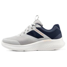 Skechers Skech-Lite Pro Cushioning Anti-Slip And Wear-Resistant Low-Top Casual Running Shoes Men's Gray Blue 44
