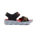 Skechers Lighted Cushioning, Wear Resistant Children's Sandals Black Red Children Aged 3 7 Years Old Красно-черный, 22