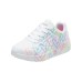 Skechers Girls UNO Durable Breathable Low Top Kids Lifestyle Shoes White Kids' Белый, 34
