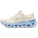 Skechers Glide Step Anti-Slip Wear-Resistant Low-Top Casual Shoes Women's Beige Blue Бежевый Синий, 36