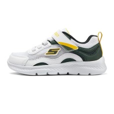 Skechers Abrasion Resistant Slip Resistant Kids Lifestyle Shoes White Yellow Black Teenagers Разноцветный, 36
