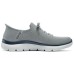 Skechers Sport Anti-Slip Wear-Resistant Low-Top Casual Running Shoes Men's Gray GRAY/NAVY, 43