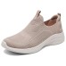 Skechers Sport Slip Resistant And Breathable Low Top Casual Shoes Women's Gray Серо-коричневый, 38.5