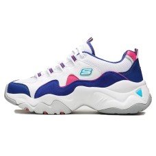 Skechers D'Lites 3.0 Zenway Low Top Sneakers White/Blue Women's 38.5