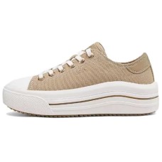 Skechers Bob's Anti-Slip Wear-Resistant Low-Top Skateboard Shoes Women's Tan Коричневый/белый, 38
