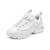 Skechers Cushioning Wear-Resistant Kids Lifestyle Shoes White Silver Teenagers Белый, 32