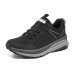 Skechers Switch Back Slip-Resistant Low-Top Running Shoes Women's Black Gray Black Gray, 36
