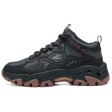Skechers OUTDOOR MENS Wear-Resistant Slip-Resistant Cushioning Mid-Top Trekking Shoes Men Black Черный, 41
