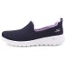 Skechers GO WALK Series Breathable Low Top Casual Shoes Women's Lavender Sea Blue Military Green/Lavender, 37