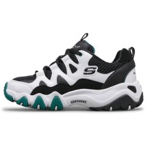 Skechers D'LITES Series 2.0 Cushioned Slip-Resistant Low-Top Sports Casual Shoes White Green Kids' 36
