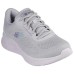 Skechers Anti-Slip Wear-Resistant Low-Top Casual Shoes Women's Gray Gray/Blue/Purple, 37