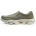 Skechers Cushioning Breathable Low-Top Casual Shoes Men's Khaki Зеленый, 45