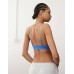 Weekday Soul soft triangle bra in blue Синий, M - US 8-10
