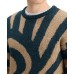 Men's Hairy Big Waves Dropped Shoulder Sweater Night Logo Wave, XL