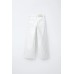 Джинсы wide leg ZARA Белый, 9/10 лет (года) (140 cm)