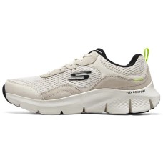 Skechers Flex Comfort Drinn Slip-Resistant Cushioning Low-Top Casual Shoes Men's Beige 40