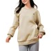 Skechers Colorful Sweatshirt Unisex Irish Cream Irish Cream/028R, XS