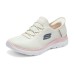 Skechers Hands Free Slip-Ins Anti-Slip Wear-Resistant Low-Top Casual Shoes Women's Pink White Розовый Белый, 37