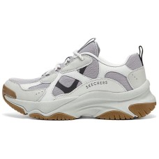 Skechers Street Anti-Slip Wear-Resistant Low-Top Chunky Sneakers Women's Purple Gray Серый, 35