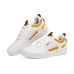 Skechers Sport Court 92 Anti-Slip Wear-Resistant Low-Top Skateboard Shoes Men's White Yellow 42