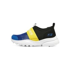 Skechers Anti-Slip Wear-Resistant Low-Top Toddler Shoes Blue Yellow Black Infant And Toddler Blue Yellow Black, 24