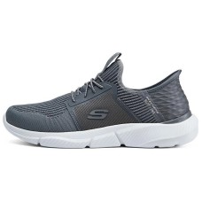 Skechers Anti-Slip Wear-Resistant Low-Top Casual Shoes Men's Gray Серый, 43