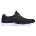 Skechers Summits Cushioned Anti-Slip Wear-Resistant Breathable Lightweight Low-Top Casual Shoes Women's Black Pink 39.5